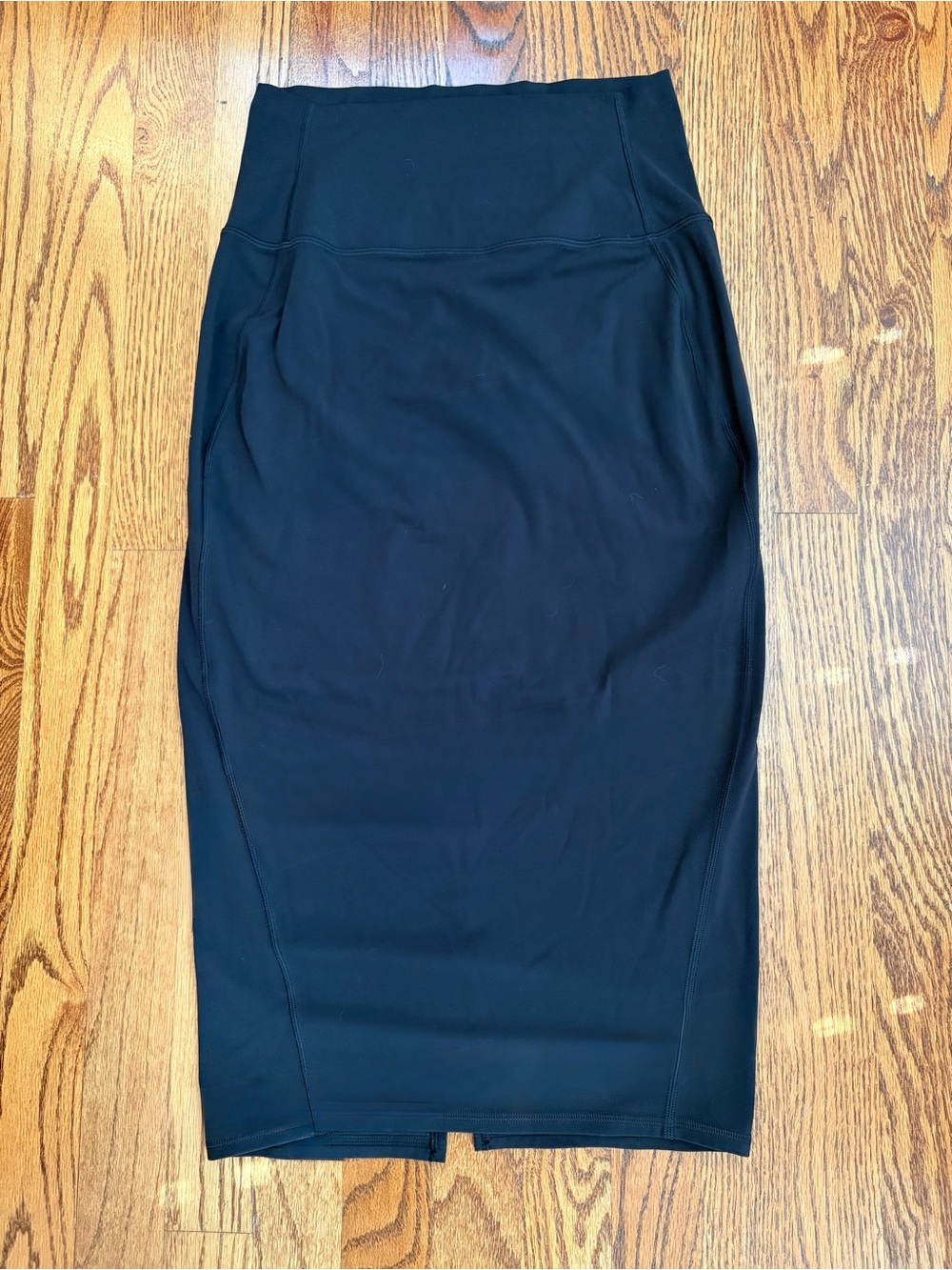 lululemon Nulu Slim-Fit High-Rise Midi Skirt Black Size 6 LW8AH0S - Picture 7 of 13